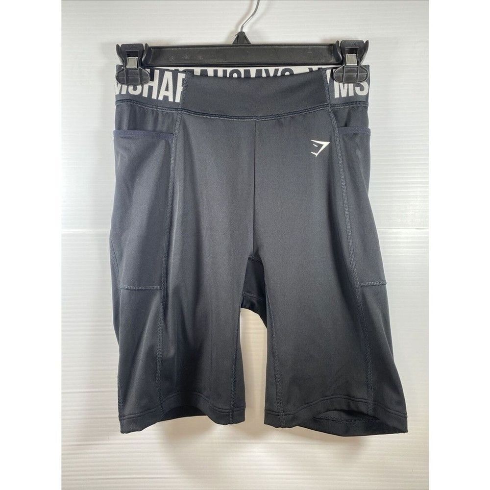 Gymshark Women's Training Brandmark Cycling Shorts Black Size Small